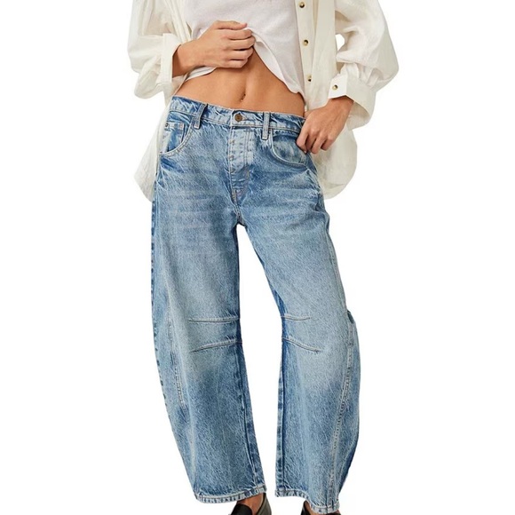 Free People Denim - NWT Free People Good Luck Mid Rise Barrel Jeans